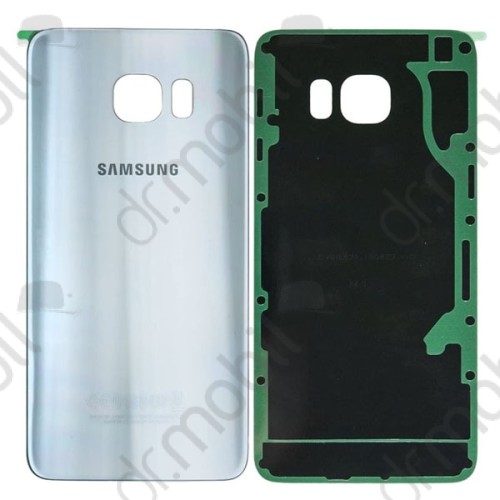 Akkufedél Samsung Galaxy S6 EDGE+ (SM-G928) hátlap GH82-10336D ezüst